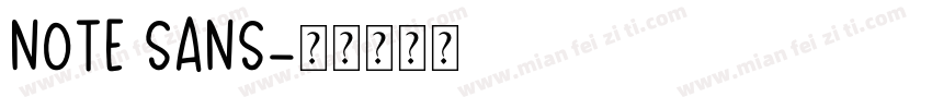 note sans字体转换